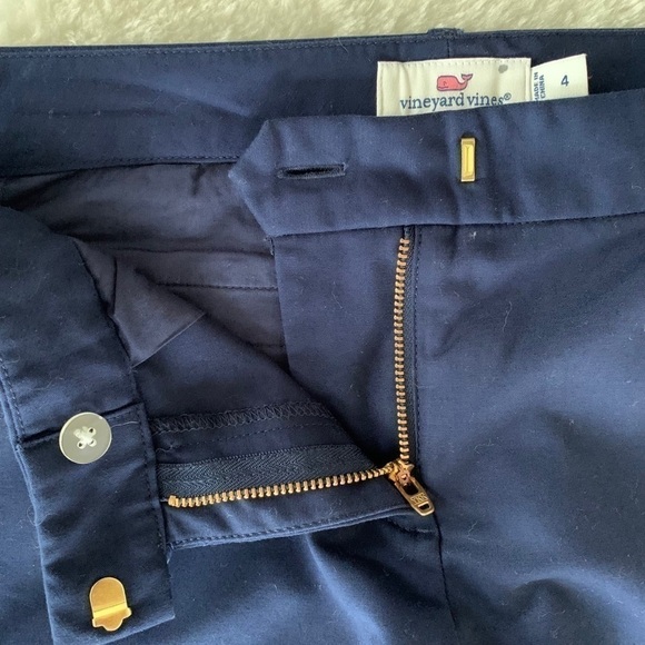 VINEYARD Vines Nautical Tuxedo Ankle Pants Blue Size 4 - Picture 8 of 14